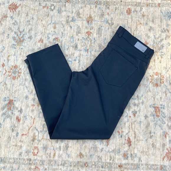 Peter Millar Mens eb66 Performance Five-Pocket Black Pants Sz 34 - Picture 2 of 7